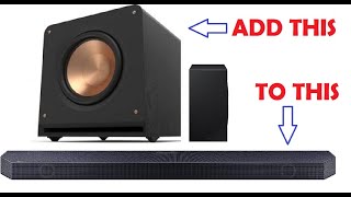 Add any subwoofer to Soundbar | Samsung Q990