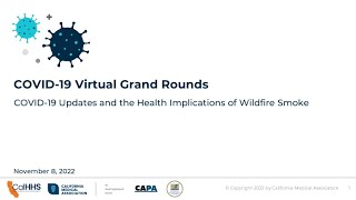 Virtual Grand Rounds: Updates in COVID-19 and Health Implications of Wildfire Smoke