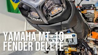 Motorcycle Fender Delete Install - Yamaha MT-10 SP