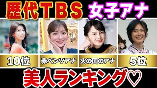 【女子アナ】歴代TBS女子アナウンサー美人ランキングTOP25