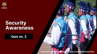 Security Awareness Quiz No 2