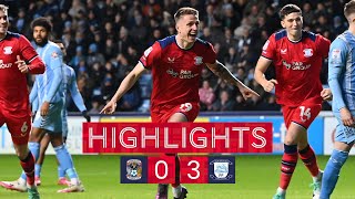 Highlights: Coventry City 0 PNE 3