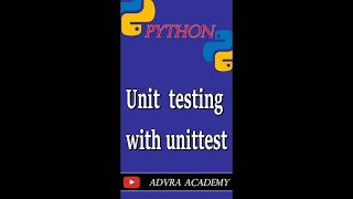 Unit testing with unittest | Python Tutorial Unit Testing Your Code with the unitest Module #shorts