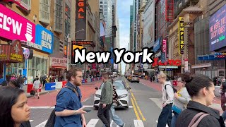 New York City Walking Tour 4k 2024 - 8th Avenue Manhattan