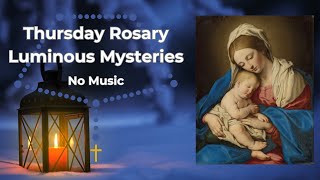 Thursday Rosary - Luminous Mysteries - Blessed Virgin Mary and the Christ Child - Candle Lantern