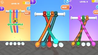 Tangle Master 3D Gameplay || Relax \u0026 Untangle! || Level 1-40 || iOS/Android