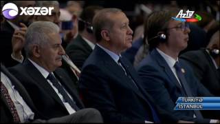 Prezident İlham Əliyev İstanbulda keçirilən 22-ci Dünya Neft Konqresində iştirak edib