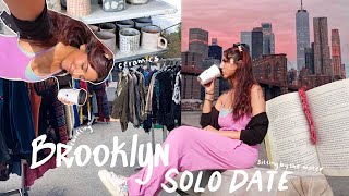 a solo date in brooklyn, nyc // pottery class, thrifting, cafes, and more ♡