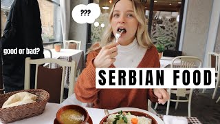 AMERICAN tries traditional SERBIAN food..... GOOD or BAD?? Skadarlija in Belgrade, Serbia