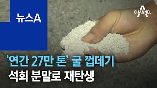 ‘연간 27만 톤’ 굴 껍데기, 석회 분말로 재탄생 | 뉴스A