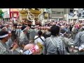 迫力満点！鳥越祭り 2016 本社神輿渡御 ！道中 torigoe festival headquarters carrying of miniature shrines