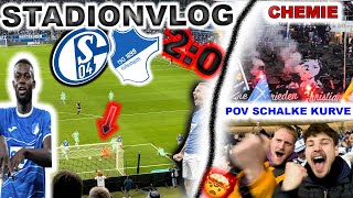 TSG Hoffenheim vs. Schalke 04 ⚽️ Stadionvlog 🔥Ich steh in der Schalke Kurve 🤯 TSG mit CHEMIE/Pyro💥