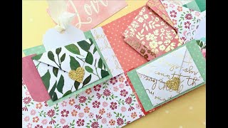 One Sheet Wonder 12x12 Paper | Pocket Folder ~ Two Ways w/ extra Flip Pages  | EASY Fold