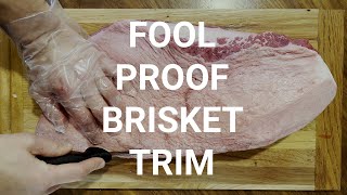 FOOLPROOF BRISKET TRIM - Easiest method to follow