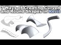 7 Ways of Creating Curved and Round Shapes in Revit Tutorial