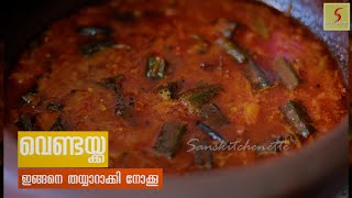 വെണ്ടയ്ക്ക തക്കാളി മുളക് കറി | special okra and tomato curry