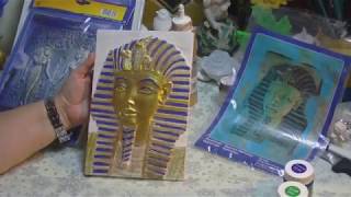 ägyptische Bilder oder Reliefs aus Keramik oder Beton ganz leicht selbst gemacht
