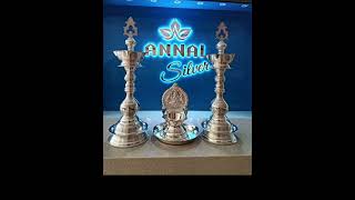 Annai Silver Lamps | Silver Kamatchi lamp | Silver Agal Vilakku | Annaijewellery | silver collection