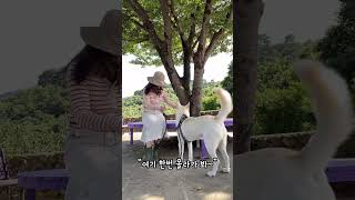 어쩌다 보니 강아지 앞에서 생쇼를..😆