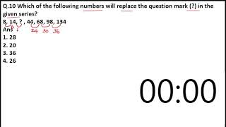 Which of the following numbers will replace the question mark  in the given series