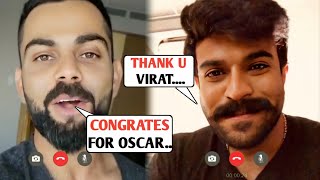 Virat Kohli Congratulation To Video Call For Oscar Win RamCharan & RRR Movie Starcast | INDvsAUS