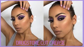 PURPLE AF CUT CREASE! DRUGSTORE/AFFORDABLE TUTORIAL!