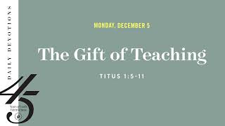 The Gift of Teaching – Daily Devotional