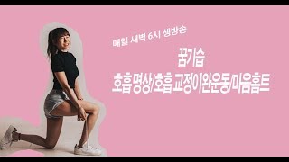 꿈기습 ㅣ꿈을 이루는 기적의 호흡습관 ㅣ 호흡 명상 ㅣ 순환 이완운동 ㅣ 마음홈트