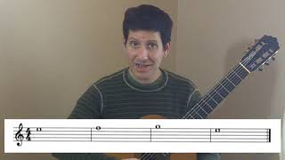 Note Reading on the 1st String (Tutorial)
