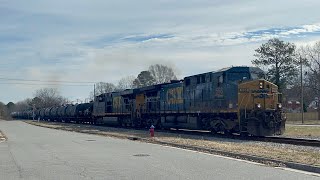 CSX F728 Rocky Mount NC 01/26/2025 w #568 Leading Again