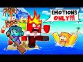 One Human on an INSIDE OUT RAFT in Minecraft!