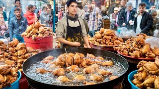 4000 CHICKEN FRIED \u0026 500KG FRIED FISH  SOLD DAILY | Street Foods of Pakistan Rawalpindi