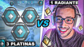 1 RADIANTE vs 3 PLATINAS - Final EMOCIONANTE! 😱