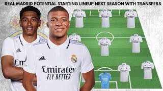 Real madrid Potential Startung Lineup  with Transfers | Transfer rumours 2023