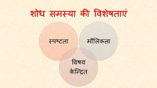 Selection of Research Problem 1 शोध समस्या का चयन व निरूपण