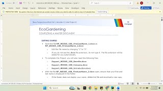 New Perspectives Word 365 | Module 10: SAM Project B EcoGardening