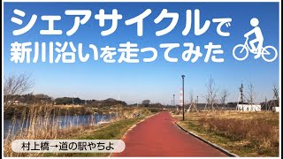 【千葉】シェアサイクルで新川サイクリングロードを行く！村上橋から道の駅やちよまで