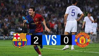Barcelona x Manchester United | 2-0 | extended highlights and Goals | UCL final 2009