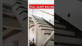 full Glass Railing #shortsviral #ytshorts #youtubeshorts #viral #glassfitting #short #shorts