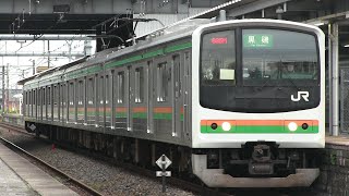 ＪＲ宇都宮線　雀宮駅　２０５系６００番台「湘南色」