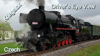 Driver's Eye View (Czech Republic) with Kriegslok No.555 0153 - Dolní Lipka to Štíty - 4K