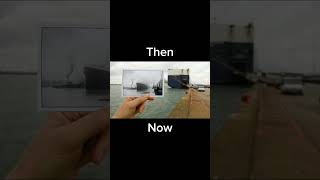 Titanic dock then vs now #thenvsnow #titanic