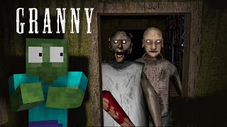 Monster School : Lost in Granny's House - Minecraft Animation