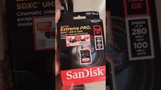 SanDisk uhs II V60 128gb be aware