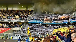 Fc Zurich Sudkurve ultras at Young boys fc with a big pyro show 🙌🏻🔥🔵⚪️🇨🇭Wankdorfstadion Bern