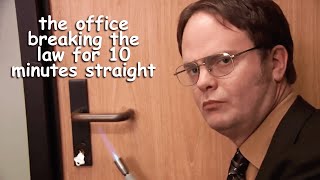 the office breaking the law for 10 minutes straight | The Office US | Comedy Bites