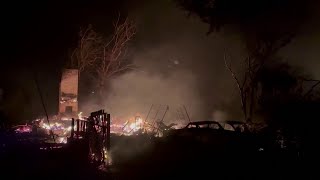 Wildfire destroys home in Maui