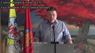 75th WFTU Anniversary: Cyprus - Pampis Kyritsis, WFTU Vice-President | PEO General Secretary