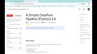 A Simple Dataflow Pipeline (Python) 2.5 | #qwiklabs | #coursera | [With Explanation🗣️]