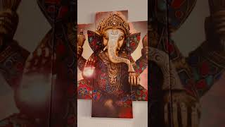 Amazon: God Ganesha Canvas Painting Wall Art Home Decor #shorts